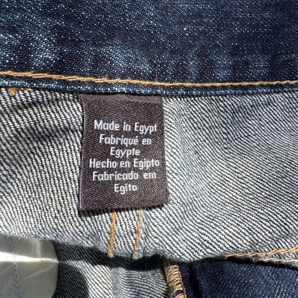 Calvin Klein Mens Dark Wash Relaxed Fit All Cotton Straight Leg Denim Jeans 32x3 - Picture 10 of 11